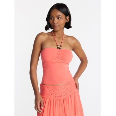 No Boundaries Halter Tube Top, Women's XXS-XXL