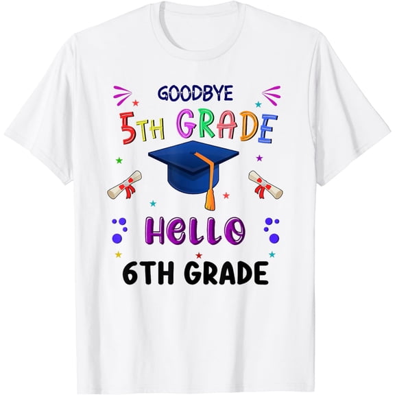 Goodbye 5th grade graduation 2024 6th Grade Graduate kids T-Shirt