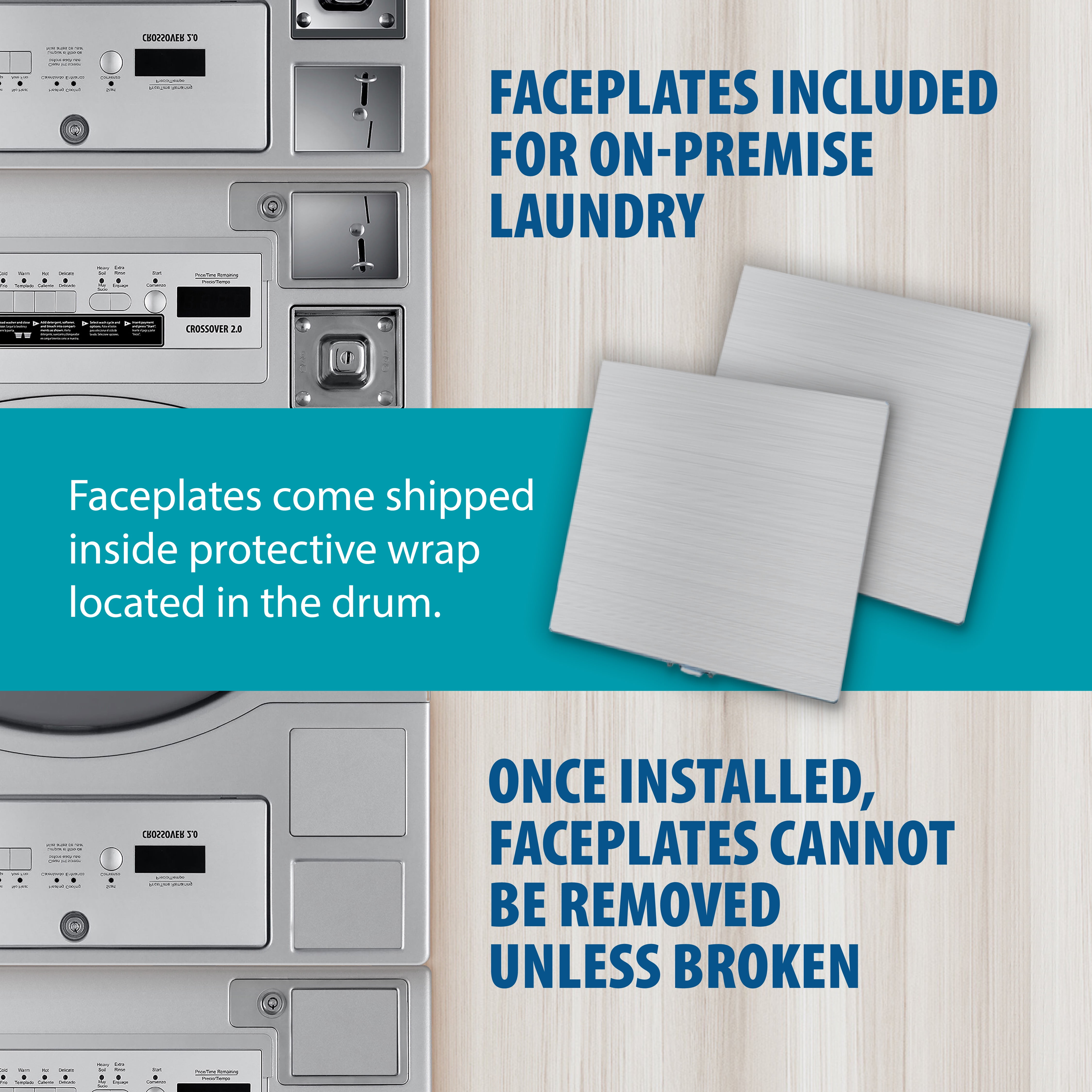 Crossover 2.0 Coin-Operated Washer and Gas Dryer Stack, WASHERGDRYERSTACK