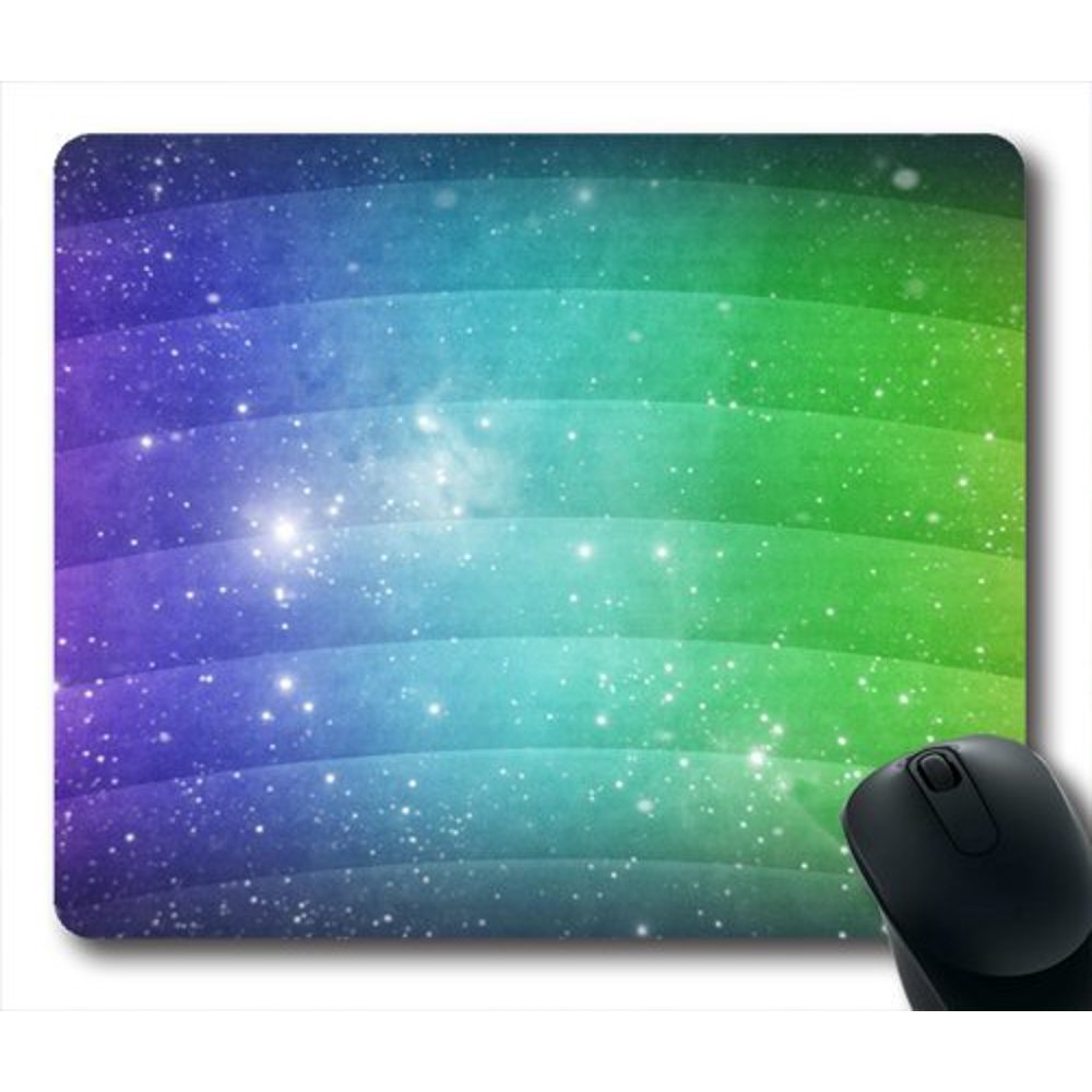 POPCreation Rainbow with Stars Mouse pads Gaming Mouse Pad 9.84x7.87
