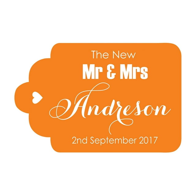 100 PCS Mr & Mrs Custom Made Hang Tags Personalized Wedding Favor Gift Paper Tags