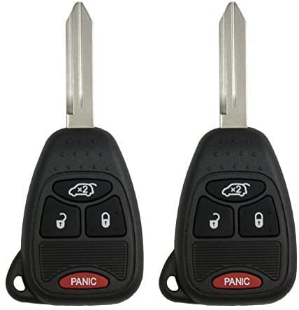Keyless2Go Keyless Entry Remote Car Key Replacement for Vehicles That Use 4 Button OHT692713AA 2 Pack 