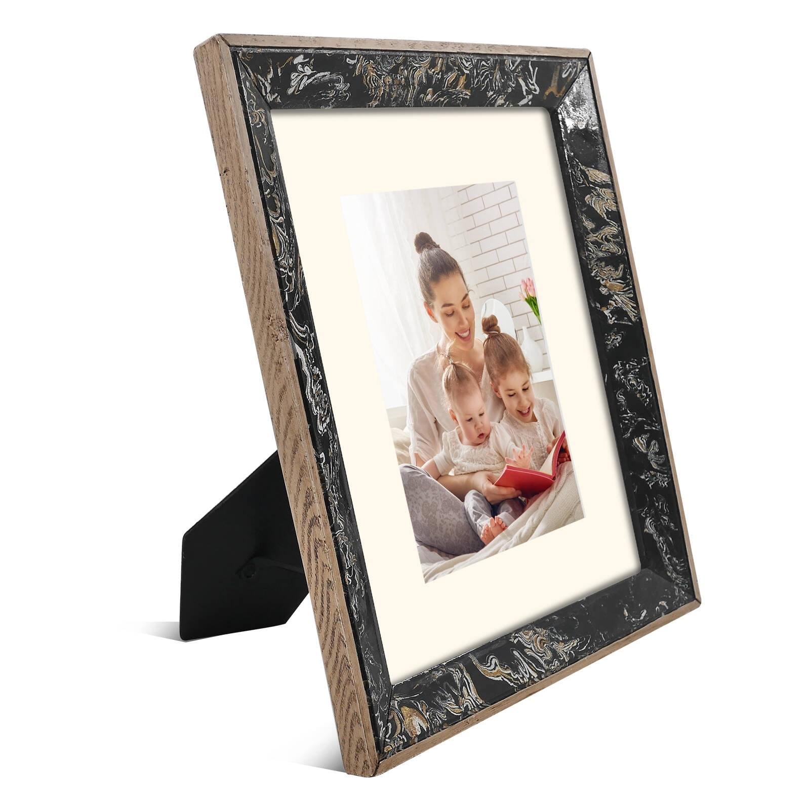 Simon's Shop Black Picture Frame 8x10 for Wall and Tabletop Wooden