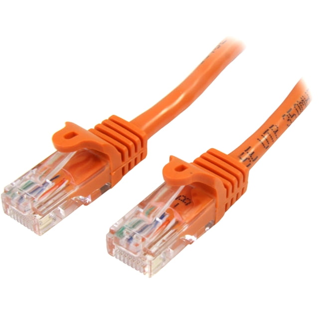 StarTech.com Cable de Parche sin Cordones Naranja Cat5e / Cat 5 de 3 M - Cable de Parche - RJ-45 (M) a RJ-45 (M) - 10 Pies - UTP - Cat 5e - Moldeado, sin Cordones - Naranja