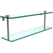 22" 2-Tiered Glass Shelf (Build to Order)