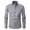 Gray, variant on Mens Shirts Big and Tall Men's Long Sleeve Dress Shirt Regular Fit Casual Button-Down Solid Long Sleeve Turndown Collar Blouse & Shirt