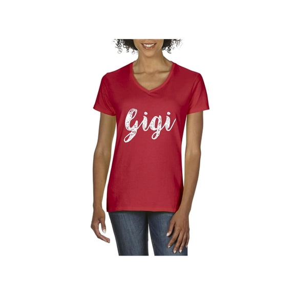 Women's T-Shirt V-Neck Short Sleeve - Gigi