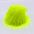 thumbnail image 2 of Shaggy Mohair Faux Fur Fabric Strips Ribbon, Pre Cut Roll, 4" Wide by 60" Long - Neon Yellow, 2 of 4