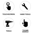thumbnail image 4 of Guantes de trabajo Craftsman con pantalla táctil, transpirables, grandes (paquete de 2), 4 of 5