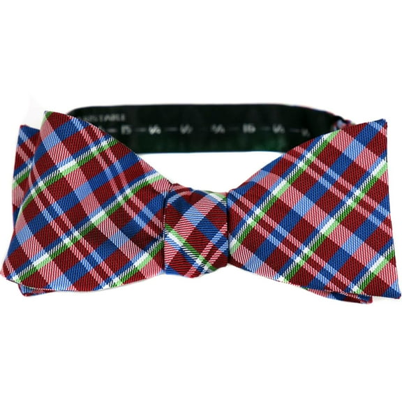 BuyYourTies - FBTZ-347 - Mens Aficionado Self Tie Bow Tie - Red Blue