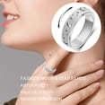thumbnail image 3 of OreilleStar Anxiety Ring for Women Spinner Ring Fidget Ring Fidget Toys Adults Spinner Rings Fidget Rings Anxiety Fidget Ring Men Silver Size 9, 3 of 5