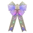thumbnail image 1 of Agiferg Christmas Luminous Large Bow Double-layer Bow Christmas Tree Decoration Bow, 1 of 1