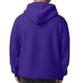 thumbnail image 7 of HaHaHappy Men's Hoodie Sweatshirt Pullover Fleece Hooded Athletic Sweat Shirt Drawstring Hoodies Long Sleeve Kangaroo Pockets Dark Purple L, 7 of 7
