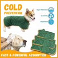 thumbnail image 4 of Dog Bathrobe Towel Dog Drying Coat Microfiber Fast Drying Super Absorbent Pet Dog Cat Bath Robe Tow, 4 of 5