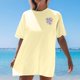 thumbnail image 3 of MKLEKYY Playeras Deportivas Mujer Camisetas Playeras Holgadas De Algodón Para Mujer, Camisetas Holgadas Vintage Para Vacaciones De Verano Talla XXL, 3 of 3