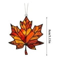 thumbnail image 6 of Minibee 3.1" Maple Leaf  Fall Suncatcher, Lemon Green Fall Suncatchers for Windows Wall - Autumn Festival Party Supplies, 6 of 13