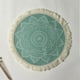 thumbnail image 2 of Round Boho Placemats Washable Cotton Teapot Mats Thick Circular Tassel Woven Placemat for Teapot/Mug, 2 of 5
