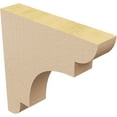 thumbnail image 5 of 2"W x 10"D x 10"H Thin New Brighton Rough Cedar Woodgrain TimberThane Corbel, Primed Tan, 5 of 6