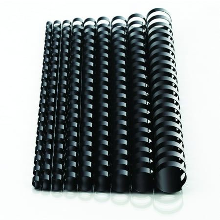 UPC: 0033816325654 | Mead CombBind Binding Spines  3/8   Black  125 Pack