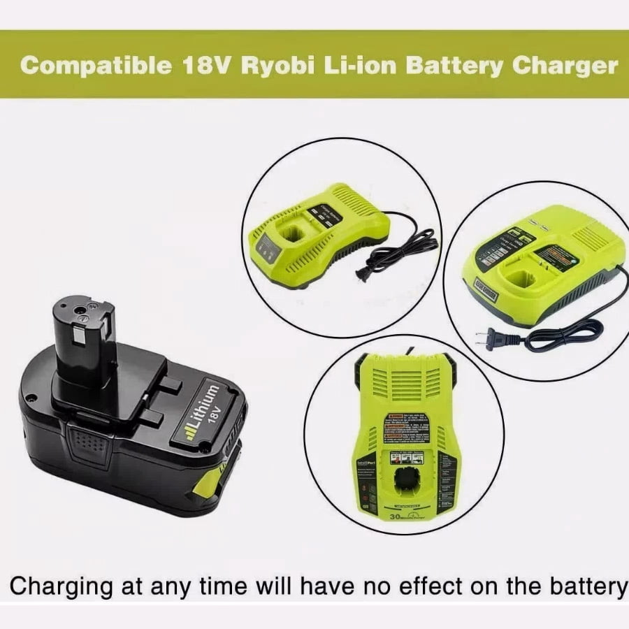 P108 5.0Ah Replacement for Ryobi 18v Battery Compatible with Ryobi 18Volt Lithium-ion Plus P102 battery