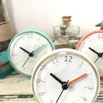 WHAMVOX  Waterproof Bathroom Clock Kitchen for Wall Suction