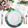 thumbnail image 5 of Ryvnso Mountain Art Landscape Round Plate Mats Dining Table Placemat 1 Piece for Holiday Decoration, 5 of 7