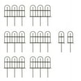 Plow & Hearth Wrought Iron Classic Garden Fence Edging