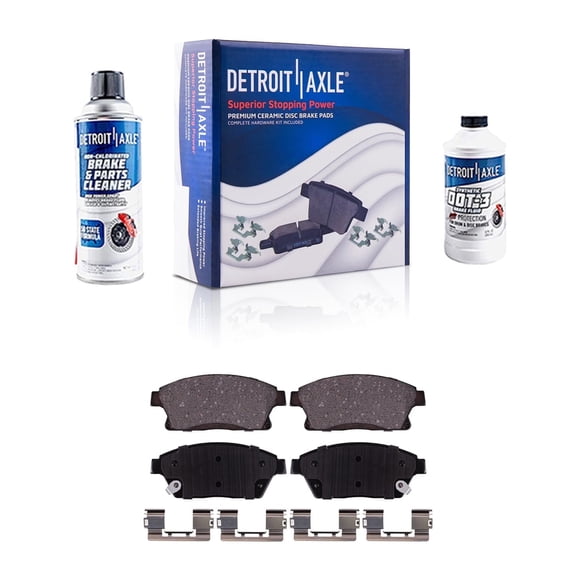 Detroit Axle - Front Ceramic Brake Pads for Chevrolet Cruze Trax Orlando Volt Buick Verano Encore Cadillac ATS