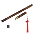 thumbnail image 4 of MBAT Bamboo Flute Instrument D Key Learning Woodwind Instrument, 4 of 5