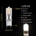 thumbnail image 1 of Lámpara de maíz LED G9 AC220V 3W, luz blanca cálida no estroboscópica, adecuada para lámpara de araña de cristal, puede reemplazar a lámpara halógena de 50 vatios, 1 of 4