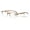 Brown, variant on Lightweight Progressive Clear Bifocal Reading glasses - No Line or Bubble - Zero Power on Top Reader Translucent Slim Unisex CR04 +2.00