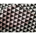 thumbnail image 4 of oneOone Silk Tabby Black Fabric Triangle Craft Projects Decor Fabric Printed By The Yard 42 Inch Wide - FS, 4 of 4