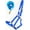 Blue, variant on 1" Horse Western Nylon Web Throat Snap Halter Brass Plated Tack 107HL01BL