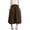 Coffee, variant on UAMVSH Women's Cotton Linen Culottes Flowy Cropped Wide Leg Pants Elastic Waist Casual Palazzo Trousers for Beach Travel with Pockets