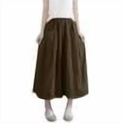 Nuoqisi Women's Plus Size High Waist Casual Flared Pleated Skort - Flattering Dressy Shorts with Built-In Skirt for Versatile Styling