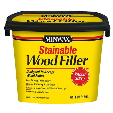Minwax 428550000 Wood Filler, Natural, 64 Ounce