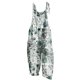 thumbnail image 2 of ICHUANYI Clearance Women Ladies Printed Summer Sleeveless Backless Loose Long Playsuits Rompers Jumpsuit(Army Green, XL) ICHUANYI WER2023080815201, 2 of 5
