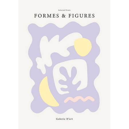 Formes & Figures No1 Print Wall Art, Modern Wall Decor For Living Room Bedroom, 8x12 UNFRAMED