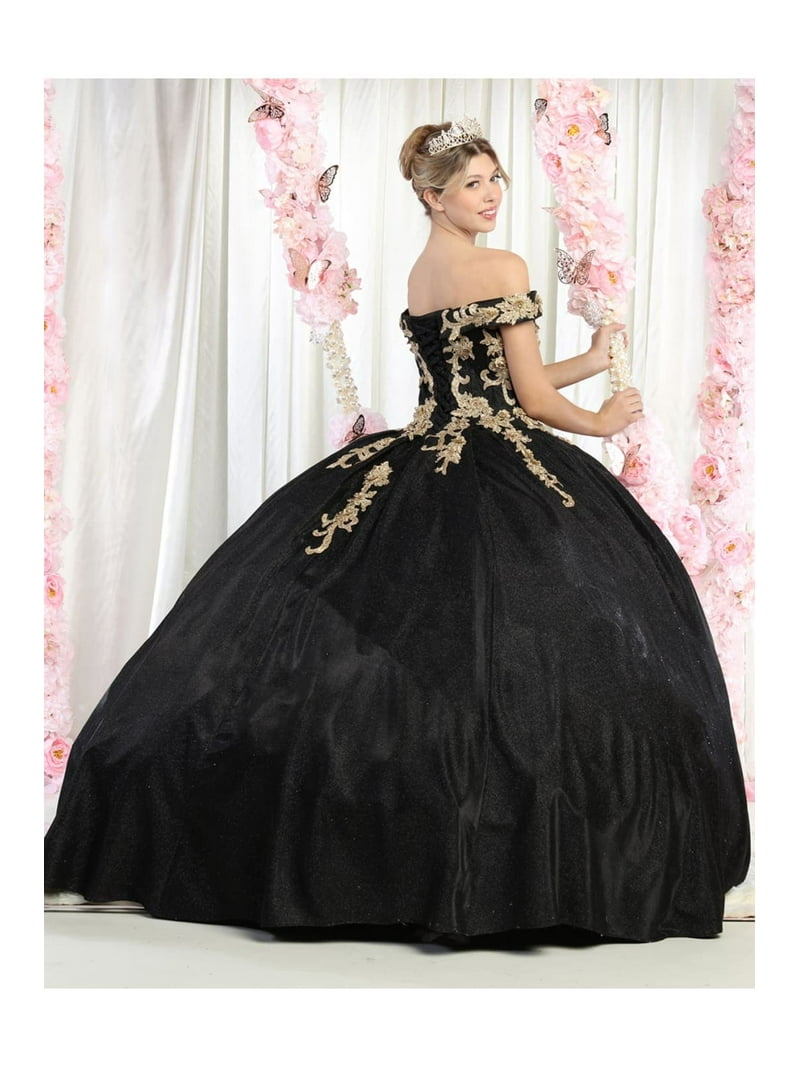 blush and gold quinceanera dress Rachel Allan Carmina RQ1136 24 / Slate main image 1