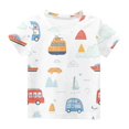 thumbnail image 6 of Virmaxy (18M-10Y) Boys Girls Cute Printed Shirt Toddler Baby Round Collar Short Sleeve Casual Tops Summer Loose Casual Trendy Pullover Shirt Sky Blue-7 10 Months, 6 of 6