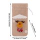 thumbnail image 3 of Reusable Christmas Wine Bottle Bag Fabric Drawstring Santa Snowman Holiday Party Decoration Gift Packaging for Festive Gatherings, 3 of 6