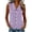 Purple, variant on cocolona Womens Summer Striped Tank Tops Collar Sleeveless Button Shirts Trendy Casual Slim Fit Blouses