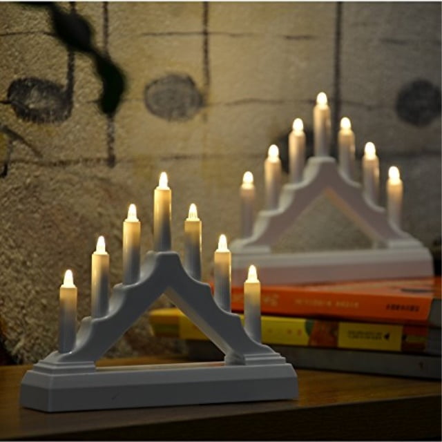 yakii 7 led lights battery operated led arch candle bridge, led window
