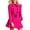 Hot Pink #804, variant on Trench Coats Women's Winter New Solid Color Lapel Jacket Slim Fit Long Waistband Woolen Coat Fall Winter Clothes M