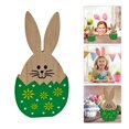 thumbnail image 1 of ¡Liquidación! Adorno de escritorio Aijlhda, conejito de Pascua, adorno artesanal de madera, decoración de escritorio, adornos con formas de conejo de madera, regalos artesanales, decoración de mesa, 1 of 7