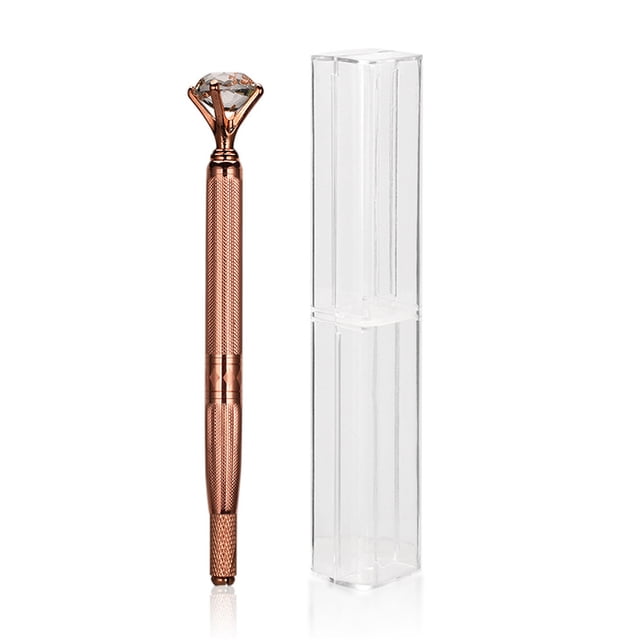 Pluma de maquillaje permanente, manual profesional, labios, cejas, agujas de larga duración, equipo de cejas antiniebla, escuela de belleza de aluminio, oro rosa Eigraketly CE001512-01