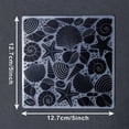 thumbnail image 1 of LEEYNEER Seashell and Starfish Design Clear Plastic Embossing Folder - 12.7cm x 5inch - For Scrapbooking & Card Making - Perfect for DIY Crafts & Gift Giving, 1 of 5