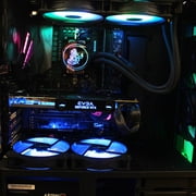 PRC DARKFORCE Gaming PC Desktop Intel i7-13700K 16-Core 3.4GHz 32GB DDR5 RAM GeForce RTX 3060 12GB GDDR6 4K VR Liquid Cooling 2TB M.2 PCIe NVMe + 4TB HDD Wi-Fi Ready W11 Home