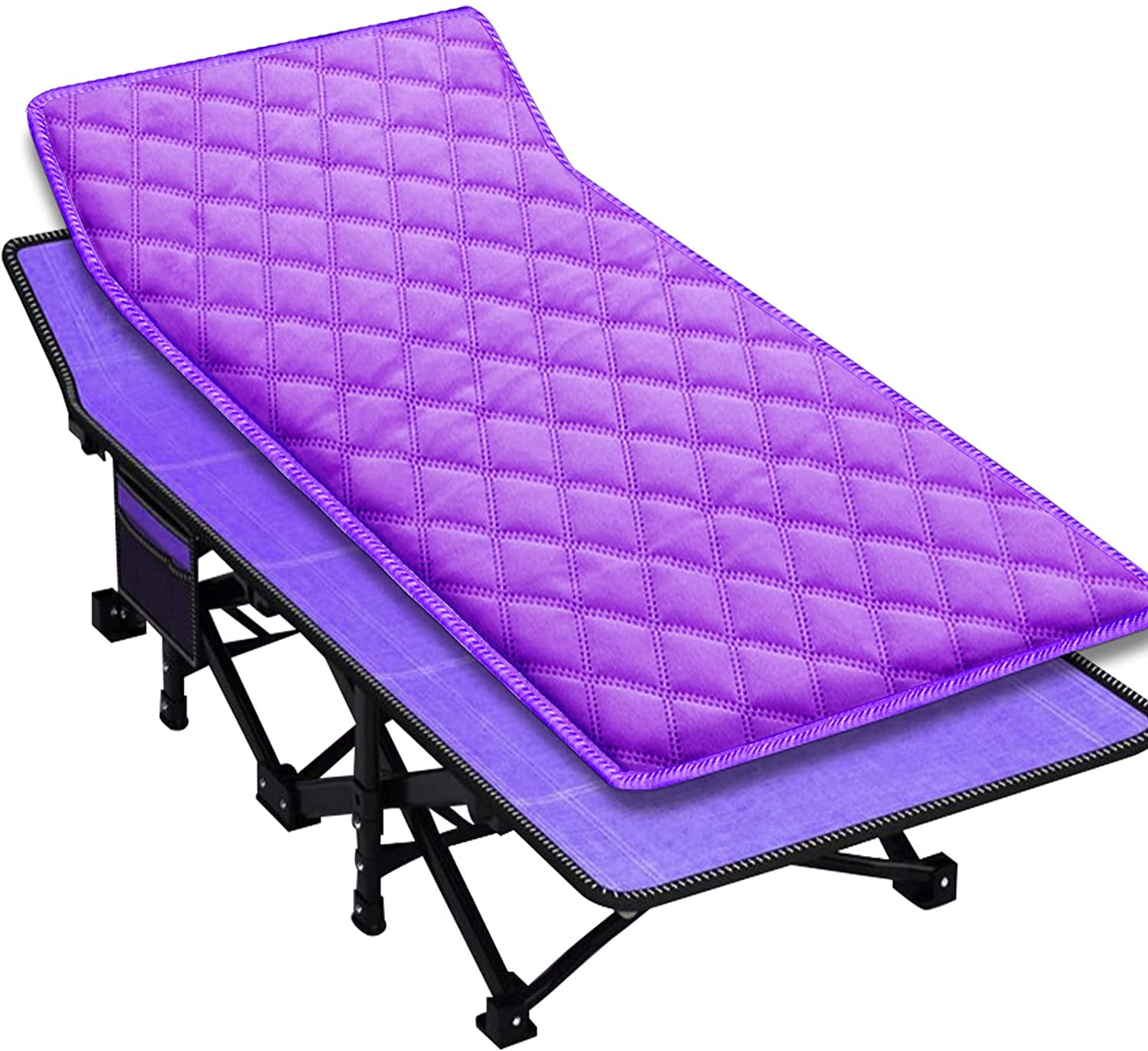 Lilypelle Folding Camping Cot, Double Layer Oxford Strong Heavy Duty