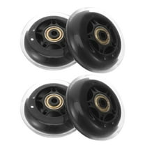 TEHAUX Silent PU Luggage Wheels 4 Pack Transparent Replacement Outdoor Travel Suitcase Accessories